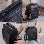 کیف دستی - دوشی اسپرت مردانه چرم صنعتی David Jones سایز بزرگ - Image 2